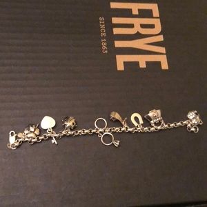 Sterling silver charm bracelet